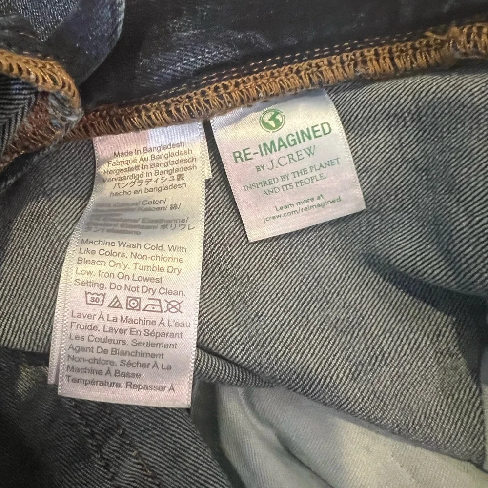 Mens J Crew FLEX Blue Jeans Straight Style Size W30 L32